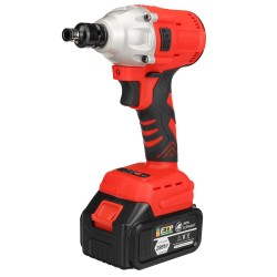 440N.m 2 IN 1 Cordless Brushless Electric Impact Wrench Driver Socket Screwdriver W/ None/1/2 Battery For Makita 440N.m 2 IN 1 Cordless Brushless Electric Impact Wrench Driver Socket Screwdriver W/ None/1/2 Battery For Makita