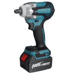 480N.m Wireless Eletric Impact Wrench 10 Cell Li-ion Battery Wrench Woodworking Tool W/ None/1/2 Battery Also For Makita 480N.m Wireless Eletric Impact Wrench 10 Cell Li-ion Battery Wrench Woodworking Tool W/ None/1/2 Battery Also For Makita