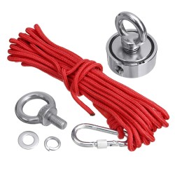 48/60/67/75mm Neodymium Recovery Magnet with 10M Rope Fishing Magnet Salvage Tool 48/60/67/75mm Neodymium Recovery Magnet with 10M Rope Fishing Magnet Salvage Tool