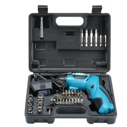 48PCS 4.8V Cordless Electric Screwdriver Rechargeable Power Household DIY Power Tool 48PCS 4.8V Cordless Electric Screwdriver Rechargeable Power Household DIY Power Tool