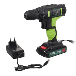 48VF Cordless Impact Lithium Electric Drill 2 Speed Electric Drill LED lighting 1/2Pcs Large Capacity Battery 25+1 Torque Rechargeable Screw Driver 48VF Cordless Impact Lithium Electric Drill 2 Speed Electric Drill LED lighting 1/2Pcs Large Capacity Battery 25+1 Torque Rechargeable Screw Driver