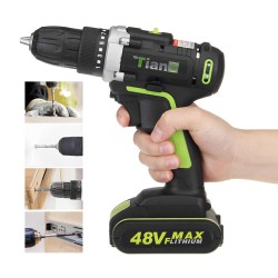 48VF Electric Power Cordless Drill Screwdriver Woodworking Tool with 1/2pcs Rechargeable Batteries 48VF Electric Power Cordless Drill Screwdriver Woodworking Tool with 1/2pcs Rechargeable Batteries