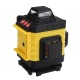 4D 16 Lines Green Light Laser Levels 360° Self Leveling Cross Horizontal Measure with 2 Batteries