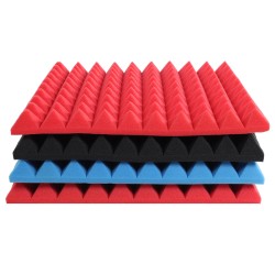 4Pcs 50x50x5cm Soundproofing Foam Acoustic Wall Panels Studio Soundproof Foam