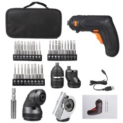 4V Cordless Electric Screwdriver Household USB Rechargeable Electric Drill Driver W/ LED Light 4V Cordless Electric Screwdriver Household USB Rechargeable Electric Drill Driver W/ LED Light