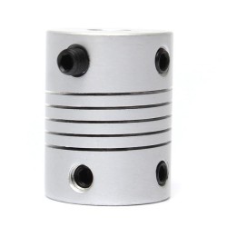 4mm x 6mm Aluminum Flexible Shaft Coupling OD19mm x L25mm CNC Stepper Motor Coupler Connector 4mm x 6mm Aluminum Flexible Shaft Coupling OD19mm x L25mm CNC Stepper Motor Coupler Connector