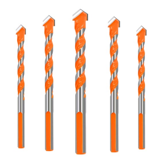 5-piece 6-12mm Triangular Overlord Drill Metal Perforated Triangle Drill For Ceramic Tile And Glass Concrete Wall