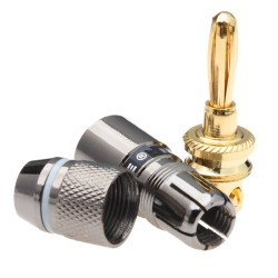 50-90VA Gold Plated Male Connector 8/12Pcs Audio Speaker Cable Wire Banana Plug Jack 50-90VA Gold Plated Male Connector 8/12Pcs Audio Speaker Cable Wire Banana Plug Jack