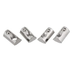50pcs 45 Series Spring Nut for 45 Series Aluminum Profile Round Roll T Slot Elastic Nut 50pcs 45 Series Spring Nut for 45 Series Aluminum Profile Round Roll T Slot Elastic Nut