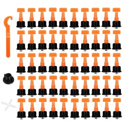 50pcs Plastic Ceramic Tile Leveler Tools Tile Leveling Locator T Leveling System Kits Tile Spacers 50pcs Plastic Ceramic Tile Leveler Tools Tile Leveling Locator T Leveling System Kits Tile Spacers