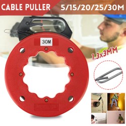 5/15/20/25/30M Electrician Fish Tape Cable Wire Access Puller Conduit Threader 5/15/20/25/30M Electrician Fish Tape Cable Wire Access Puller Conduit Threader