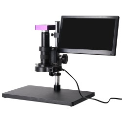 51MP 1080P 60FPS HDMI USB Digital Industrial Video Microscope Camera 180X C-MOUNT Lens with 11.6inch LCD Screen for Phone PCB Soldering 51MP 1080P 60FPS HDMI USB Digital Industrial Video Microscope Camera 180X C-MOUNT Lens with 11.6inch LCD Screen for Phone PCB Soldering