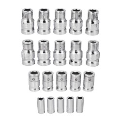 5PCS 1/2 3/8 1/4 Inch Socket Wrench Kit Metalworking Auto Repair Wrench Sockets Sleeve Set 5PCS 1/2 3/8 1/4 Inch Socket Wrench Kit Metalworking Auto Repair Wrench Sockets Sleeve Set