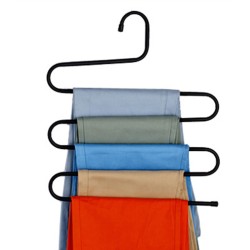5Pcs Hanger 5 Layers S Shape Multi Clothes Layer Storage Pants Hang Storage Rack 5Pcs Hanger 5 Layers S Shape Multi Clothes Layer Storage Pants Hang Storage Rack