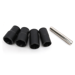5pcs Twist Socket Set Lug Bolt Nut Remover Extractor Tool 17MM to 22MM Metric Bolt and Lug Nut Extractor Socket Wrench Tools 5pcs Twist Socket Set Lug Bolt Nut Remover Extractor Tool 17MM to 22MM Metric Bolt and Lug Nut Extractor Socket Wrench Tools