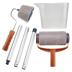 6 PCS Paint Roller Professional Paintbrush Flocked Edger Easy Room Wall Painting Tools 6 PCS Paint Roller Professional Paintbrush Flocked Edger Easy Room Wall Painting Tools