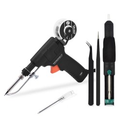 60W Automatically Send Tin Solder Iron 260-480℃ Adjustable Temperature Rework Station EU Plug/US Plug with Sunction Pump & Solder Wire 60W Automatically Send Tin Solder Iron 260-480℃ Adjustable Temperature Rework Station EU Plug/US Plug with Sunction Pump & Solder Wire