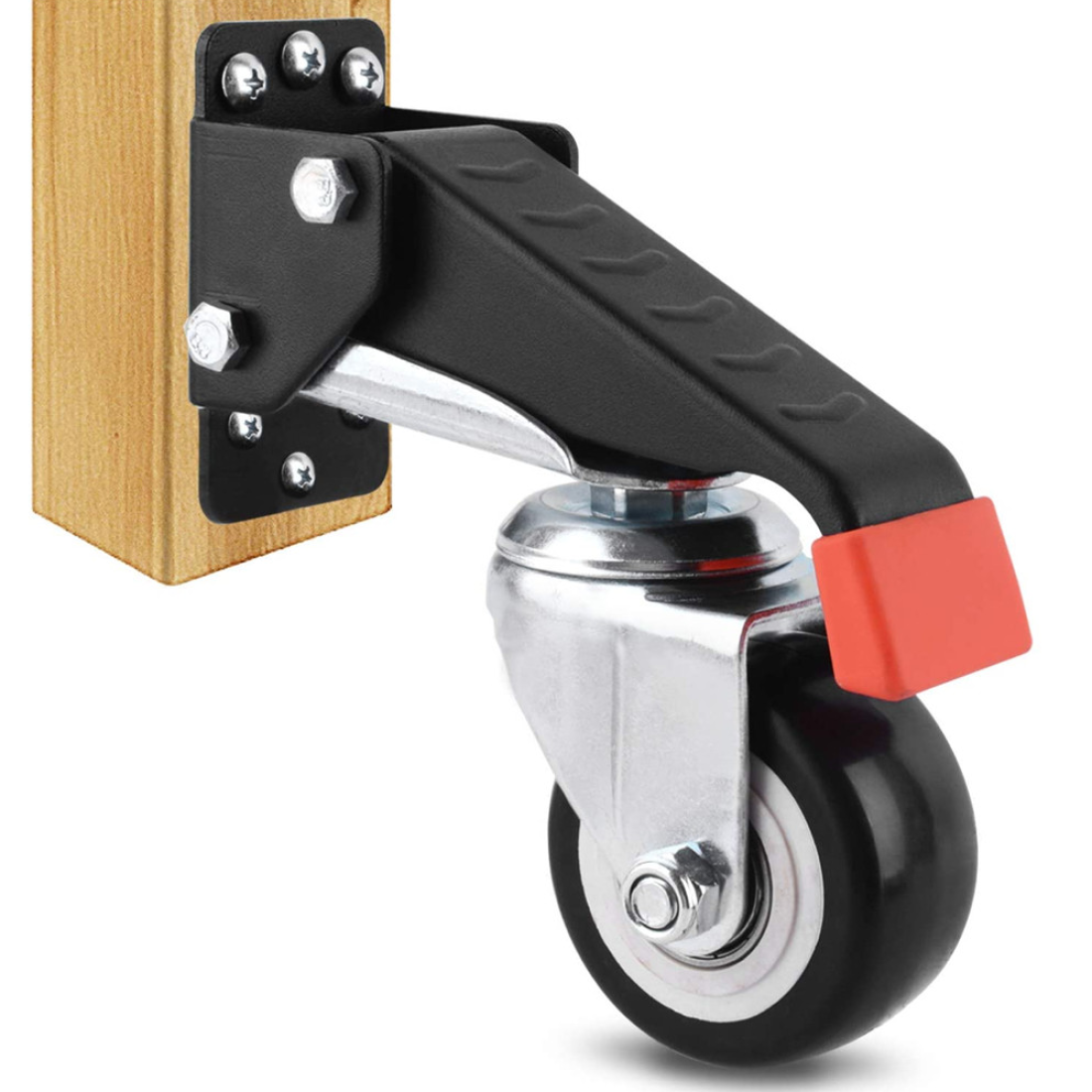 660 LBS Heavy Duty Workbench Casters Kit Retractable Caster Wheels for ...