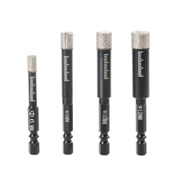 6/8/10/12mm Hex Handle Vacuum Brazed Diamond Dry Drill Bits Hole Saw Cutter for Granite Marble Ceramic Tile Glass Stone 6/8/10/12mm Hex Handle Vacuum Brazed Diamond Dry Drill Bits Hole Saw Cutter for Granite Marble Ceramic Tile Glass Stone