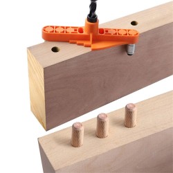 6/8/10mm Two-In-One Straight Hole Punch Locator Find Center Scriber Round Dowel Puncher DIY Woodworking Tools