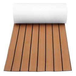 6mm 45x240cm EVA Foam Teak Deck Sheet Self Adhesive Boat Yacht Synthetic Decking Foam Floor Mat Brown With Black Stripes 6mm 45x240cm EVA Foam Teak Deck Sheet Self Adhesive Boat Yacht Synthetic Decking Foam Floor Mat Brown With Black Stripes