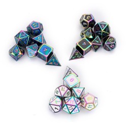 7 Pcs Alloy Polyhedral Dices Set Role Playing Game Accessory For Dungeons Dragons 7 Pcs Alloy Polyhedral Dices Set Role Playing Game Accessory For Dungeons Dragons