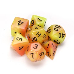 7 Pcs Luminous Polyhedral Dices Multisided Dices Dice Set With Dice Cup For RPG 7 Pcs Luminous Polyhedral Dices Multisided Dices Dice Set With Dice Cup For RPG