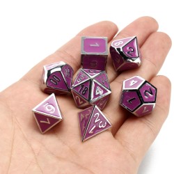 7 Pcs Multisided Dice Heavy Metal Polyhedral Dice Set Role Playing Games Dices with Bag 7 Pcs Multisided Dice Heavy Metal Polyhedral Dice Set Role Playing Games Dices with Bag