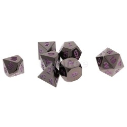 7 Pcs kirsite Multisided Dice Set Role Playing Games DiceS Gadget With Bag