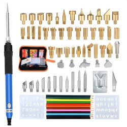 71Pcs 60W Adjustable Temperature Electric Soldering Pyrography Iron Set Welding Solder Station Heat Pencil Repair Tools Kit Woodwork 71Pcs 60W Adjustable Temperature Electric Soldering Pyrography Iron Set Welding Solder Station Heat Pencil Repair Tools Kit Woodwork