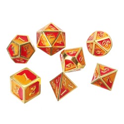 7PCS/SET Creative Metal Multi-faced Dice Set Heavy Duty Polyhedral Dices Role Playing Game Party Game Dice W/ Case 7PCS/SET Creative Metal Multi-faced Dice Set Heavy Duty Polyhedral Dices Role Playing Game Party Game Dice W/ Case