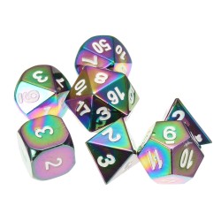 7Pcs Colorful kirsite Polyhedral Dice Set Board Game Multisided Dices Gadget 7Pcs Colorful kirsite Polyhedral Dice Set Board Game Multisided Dices Gadget