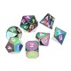 7Pcs Colorful kirsite Polyhedral Dice Set Board Game Multisided Dices Gadget