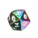 7Pcs Colorful kirsite Polyhedral Dice Set Board Game Multisided Dices Gadget