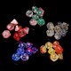 7Pcs Glitter Clear Polyhedral Dice Resin Dices Set Role Playing Board Party Table Game Gift