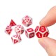 7Pcs Heavy Duty Metal Polyhedral Dices Set Multisided Dice Antique RPG Role Playing Game Dices