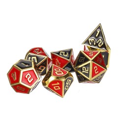 7Pcs Metal Polyhedral Dices Set Role Playing D & D Dungeons and Dragons Dice Party Table Games with Carrying Bag 7Pcs Metal Polyhedral Dices Set Role Playing D & D Dungeons and Dragons Dice Party Table Games with Carrying Bag