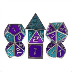 7Pcs Metal Polyhedral Dices Set Role Playing D & D Dungeons and Dragons Dice Party Table Games with Carrying Bag 7Pcs Metal Polyhedral Dices Set Role Playing D & D Dungeons and Dragons Dice Party Table Games with Carrying Bag
