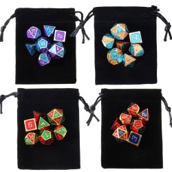 7Pcs Polyhedral Dices Set for Dungeons Dragons D20 D12 D10 D8 D6 D4 Games +Storage Pouches Bag 7Pcs Polyhedral Dices Set for Dungeons Dragons D20 D12 D10 D8 D6 D4 Games +Storage Pouches Bag