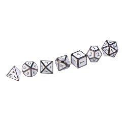 7Pcs kirsite Enamel Dices Set Polyhedral Solid Metal Dice Role Playing Game Dice Gadget RPG 7Pcs kirsite Enamel Dices Set Polyhedral Solid Metal Dice Role Playing Game Dice Gadget RPG