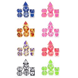 7Pcs kirsite Polyhedral Dices For RPG MTG DND Dungeons Dragons Role Playing Table Games Dice 7Pcs kirsite Polyhedral Dices For RPG MTG DND Dungeons Dragons Role Playing Table Games Dice