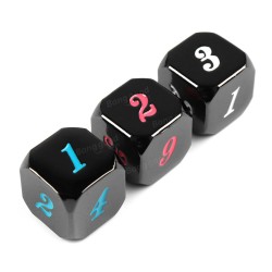 7Pcs kirsite Polyhedral Dices Multi-sided Dices Set With Bag 7Pcs kirsite Polyhedral Dices Multi-sided Dices Set With Bag