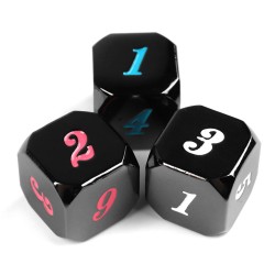 7Pcs kirsite Polyhedral Dices Multi-sided Dices Set With Bag 7Pcs kirsite Polyhedral Dices Multi-sided Dices Set With Bag