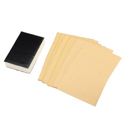 7pcs 154X100mm Flocking Yellow Sandpaper with Sponge Block 7pcs 154X100mm Flocking Yellow Sandpaper with Sponge Block