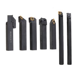 7pcs 16mm Shank Lathe Turning Tool Holder Boring Bar CNC Tools Set With Carbide Inserts And Wrenches 7pcs 16mm Shank Lathe Turning Tool Holder Boring Bar CNC Tools Set With Carbide Inserts And Wrenches