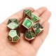 7pcs kirsite Multisided Dices Set Enamel Embossed Heavy Metal Polyhedral Dice With Bag