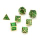 7pcs kirsite Multisided Dices Set Enamel Embossed Heavy Metal Polyhedral Dice With Bag