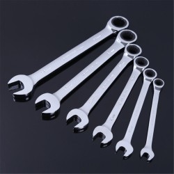 8-32mm Steel Silver Metric Spanner Open End Wrench Ratchet Ring Tool 8-32mm Steel Silver Metric Spanner Open End Wrench Ratchet Ring Tool