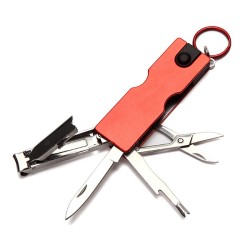 8 in 1 Multitool Manicure Tool Nail Clippers Keyring Accessories Nail File Cleaner LED Flashlight 8 in 1 Multitool Manicure Tool Nail Clippers Keyring Accessories Nail File Cleaner LED Flashlight