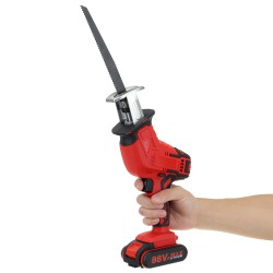 88VF Cordless Electric Reciprocating Saw Outdoor Portable Woodworking Tool One Hand Saw W/ 1/2 Battery